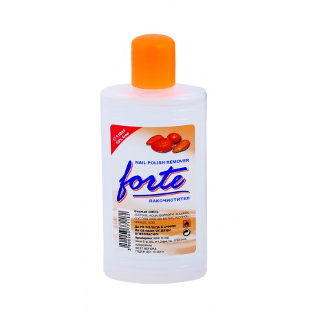 FORTE Nail polish remover with acetone and Almond fragrance 110ml